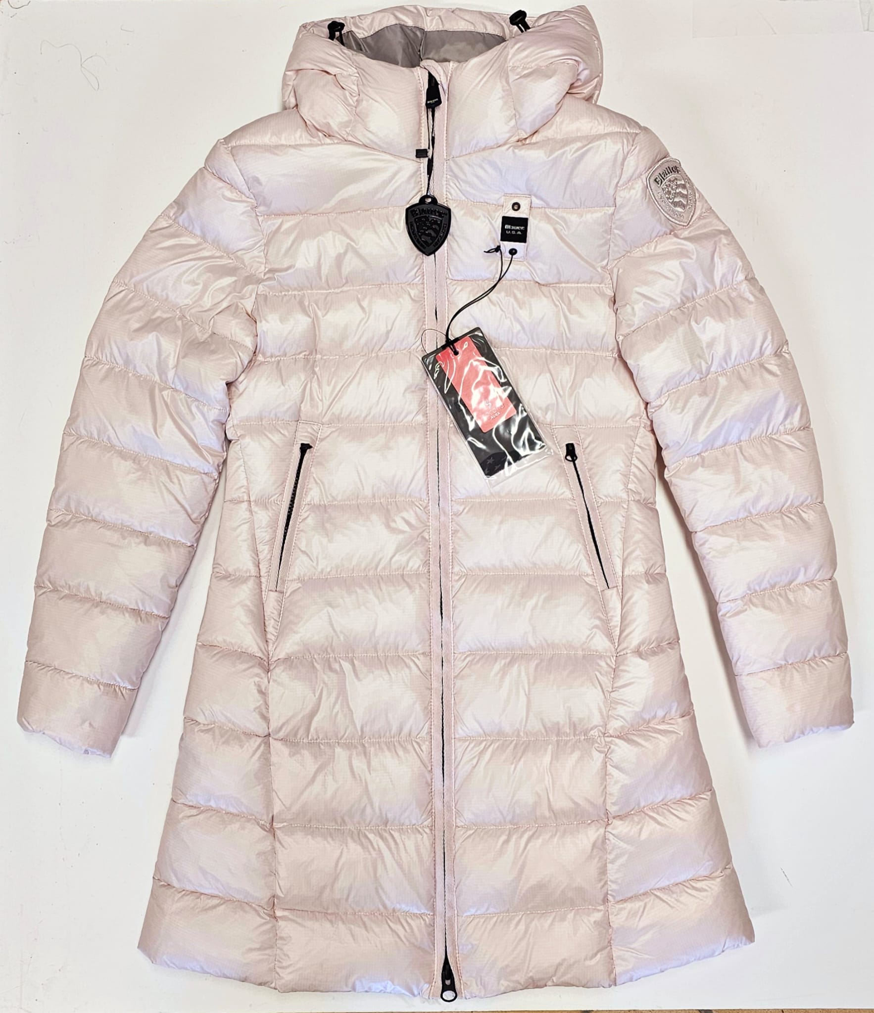 BLAUER PIUMINO LUNGO DONNA ADELAIDE ROSA