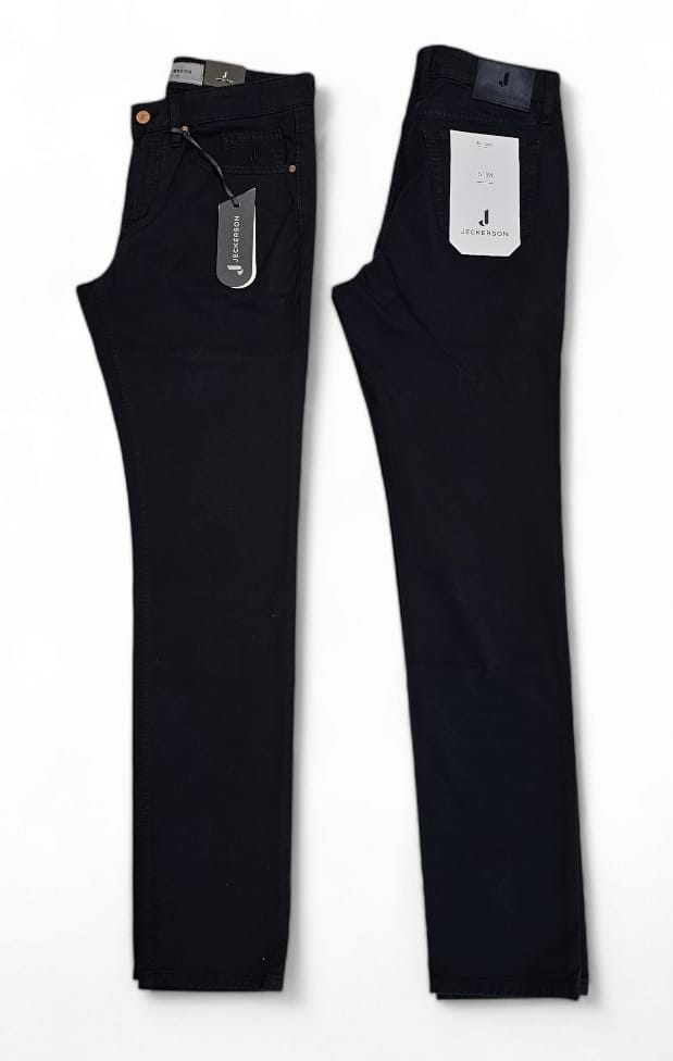 JECKERSON PANTALONE UOMO SLIM JACK CHINO BLU SCURO