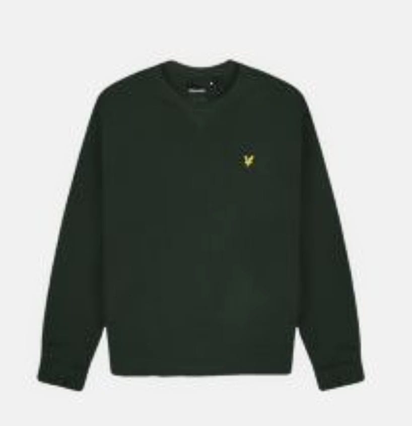 LYLE E SCOTT FELPA UOMO GIROCOLLO DARK GREEN