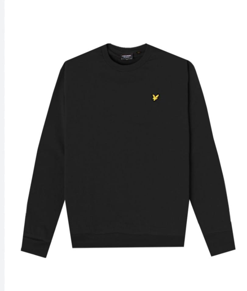 LYLE E SCOTT FELPA UOMO GIROCOLLO NERO