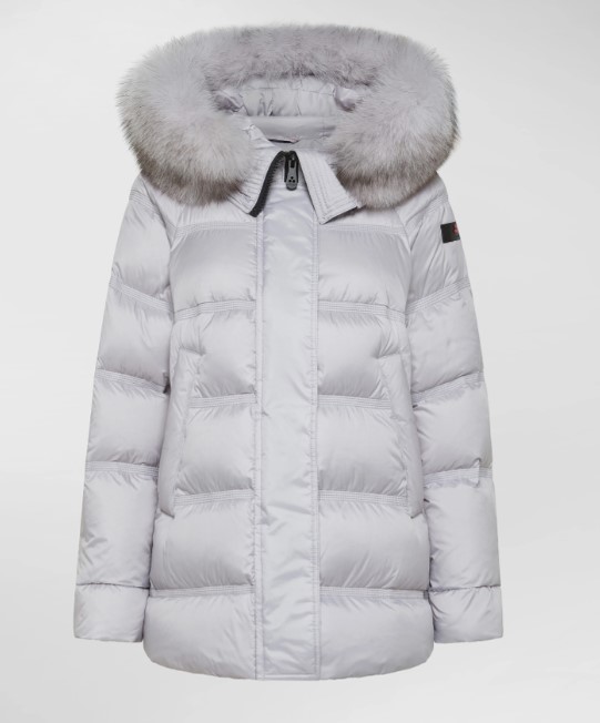 PEUTEREY PIUMINO DONNA TAKAN MQS 03 FUR GRIGIO GELO