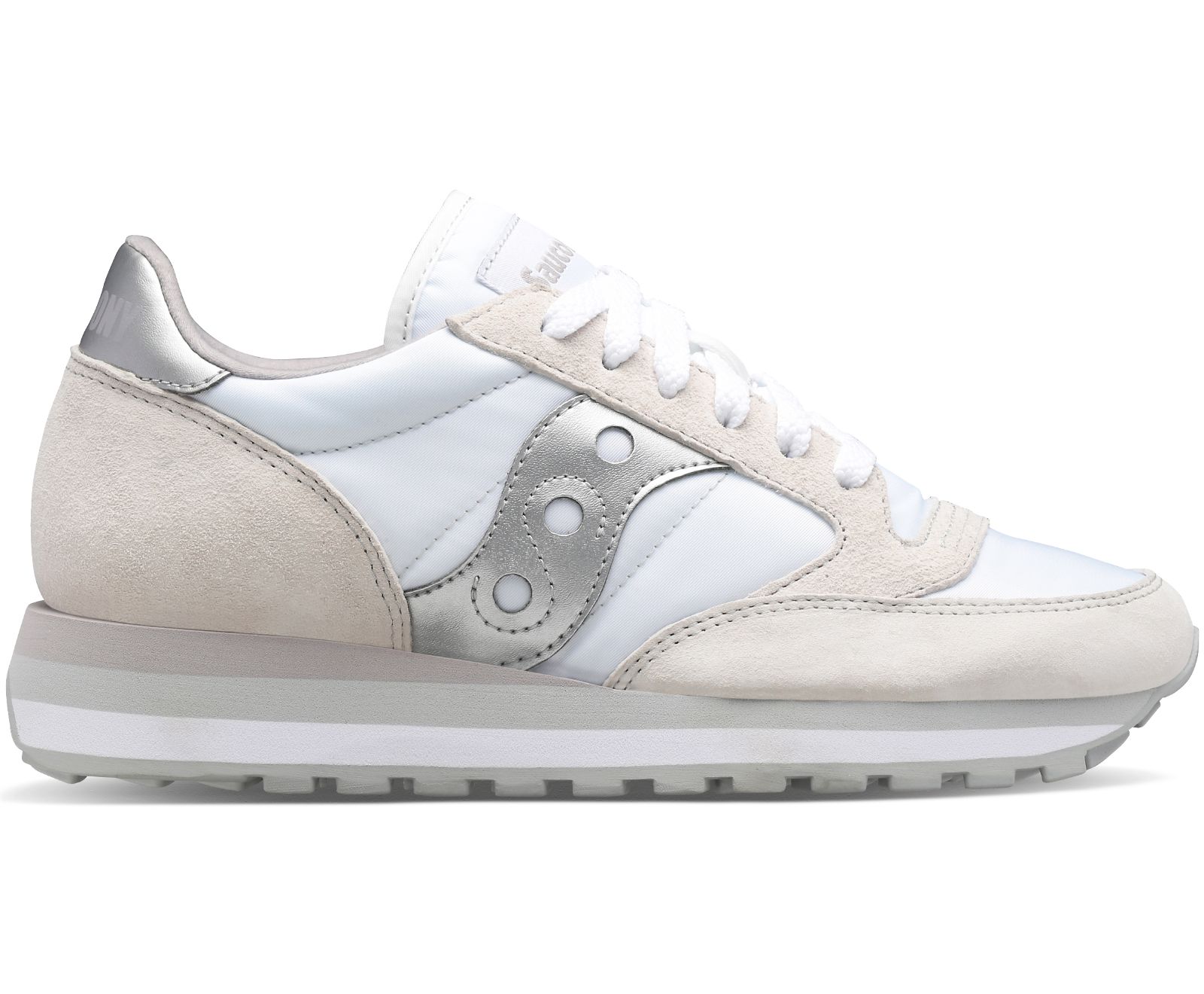 SAUCONY DONNA JAZZ TRIPLE WHITE SILVER