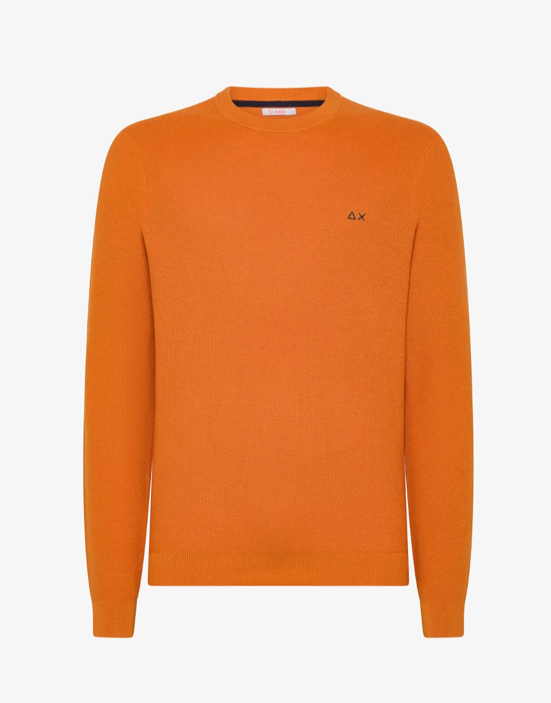 SUN68 GIROCOLLO UOMO ROUND PIQUET KNIT CAROTA