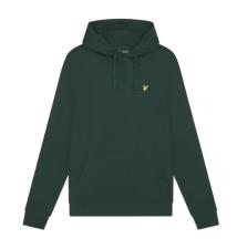 LYLE E SCOTT FELPA UOMO CON CAPPUCCIO DARK GREEN