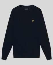 LYLE E SCOTT MAGLIA UOMO COTTON MERINO CREW NECH JUMBER BLU NAVY